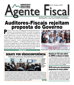 Agente Fiscal SETEMBRO/2012 - Sindifisco Nacional