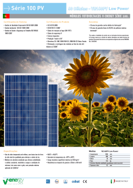 Série 100 PV - V-energy Green Solutions