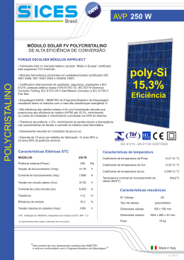 poly-Si 15,3% - SICES Brasil