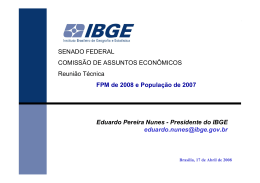 Eduardo Pereira Nunes - Presidente do IBGE