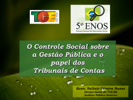 VALTUIR PEREIRA NUNES - Observatório Social do Brasil