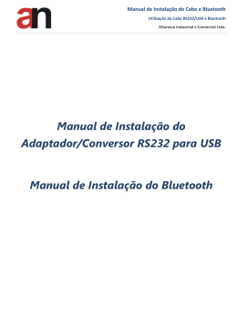 Manual Cabo - Bluetooth - Altanova Industrial e Comercial