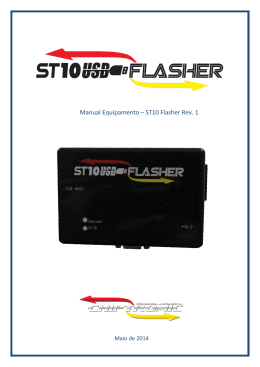 Manual Equipamento – ST10 Flasher Rev. 1