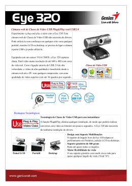 Câmara web de Classe de Vídeo USB Plug&Play real