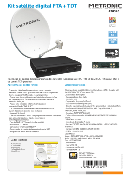 Kit satélite digital FTA + TDT