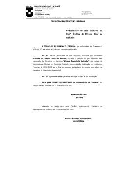 DELIBERAÇÃO CONSEP Nº 239/2003 Deliberações