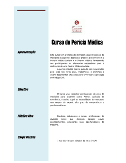 Curso de Perícia Médica - Instituto Caetano Andrade