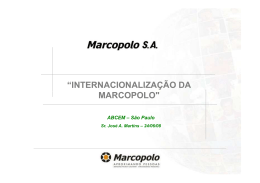 “INTERNACIONALIZAÇÃO DA MARCOPOLO"