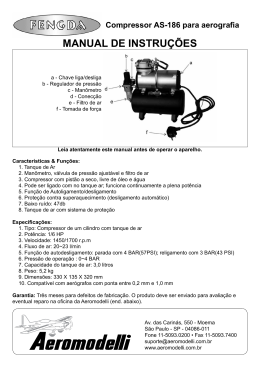 MANUAL DE INSTRUÇÕES Compressor AS-186 para
