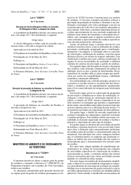Decreto-Lei n.º 73/2011 - Agência Portuguesa do Ambiente