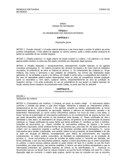 república portuguesa código do notariado anexo