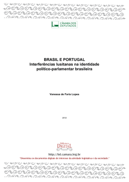 BRASIL E PORTUGAL Interferências lusitanas na identidade