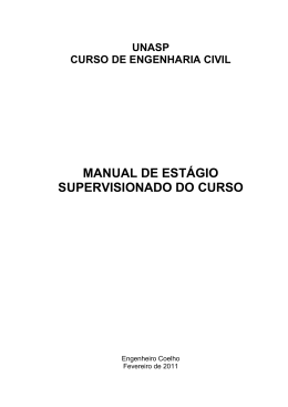 manual de estágio supervisionado do curso