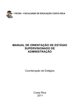 Manual estagio supervisionado 2011