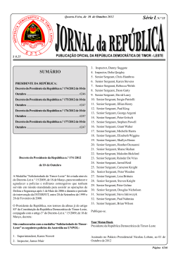 Série I, N.° 35 - Jornal da República