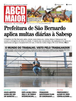 Prefeitura de São Bernardo aplica multas diárias à