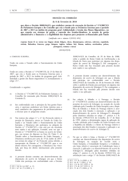 Decisão da Comissão n.º 2010/69/UE