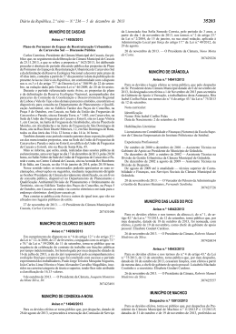 Aviso n.º 14938 in Diário da República, 2.ª série, 05.12.2013