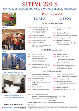 Programa para visitar SITEVI 2013