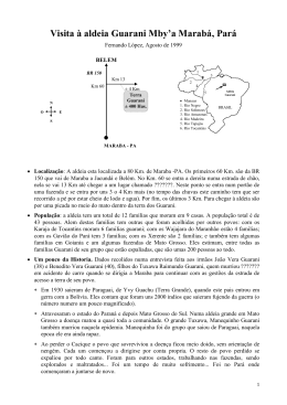 1999-08-27 Relatoria dos Guarani de Maraba
