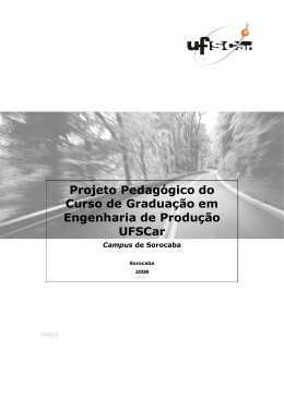 Projeto Pedagógico EPS - Pró-Reitoria de Graduação UFSCar