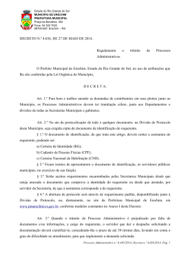 Decreto N° 4.036 - Prefeitura Municipal de Erechim