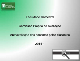 Avaliação 2014.1 - Faculdade Cathedral