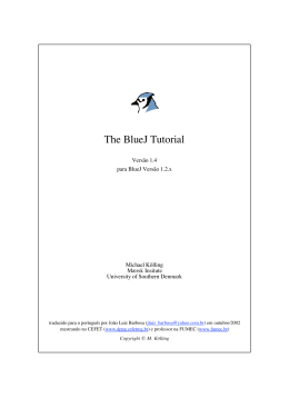 The BlueJ Tutorial