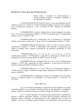 Decreto nº 14.911, de 03 de agosto de 2012