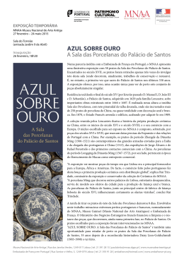AZUL SOBRE OURO - Museu Nacional de Arte Antiga