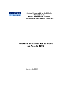 Relatório - Ano 2005 - Edvaldo Lopes de Araújo