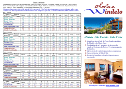 Serviços e tarifas 2015 - Solar Windelo: Hotel em Mindelo, Cabo