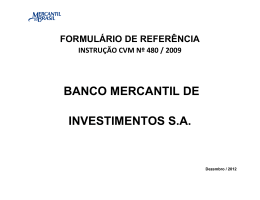 BANCO MERCANTIL DE INVESTIMENTOS S.A.