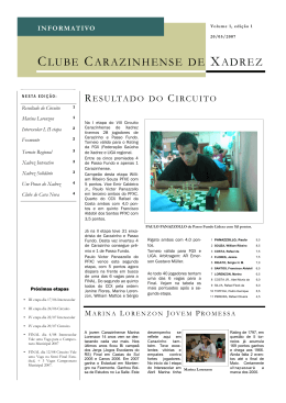 informativo - Clube Carazinhense de Xadrez