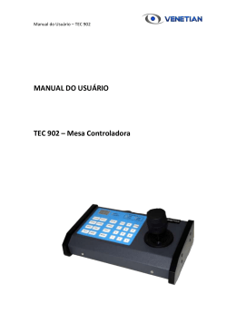 Manual do Usuário TEC 902