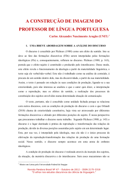 a construção de imagem do professor de língua portuguesa