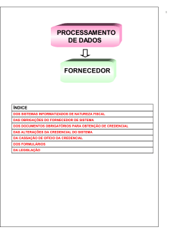 FORNECEDOR PROCESSAMENTO DE DADOS