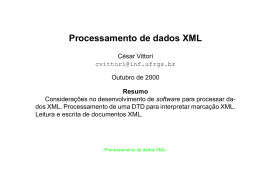 Processamento de dados XML
