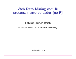Web Data Mining com R: processamento de dados [no R]