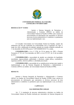 resolução nº 33/2014 - Universidade Federal da Paraíba