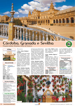 Córdoba, Granada e Sevilha