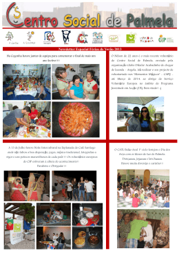 Newsletter Especial Férias de Verão 2013