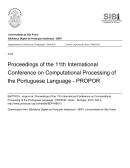 Proceedings of the 11th International Conference on Computational