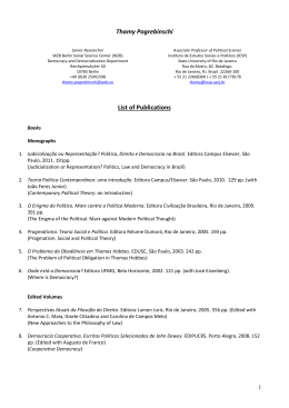 Thamy Pogrebinschi List of Publications