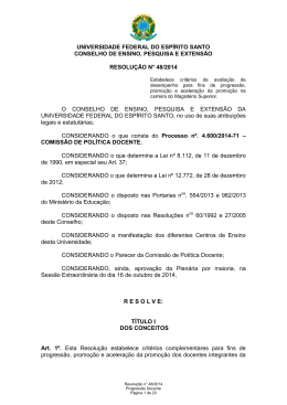 Resolução nº 48/2014-CEPE/UFES - Pró