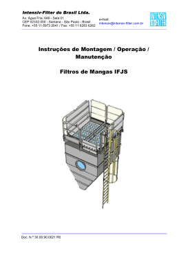 Manual Filtros IFJS: 30.00.90.0021 (Mangas de aço