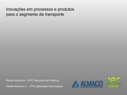 Inovações em processos e produtos para o segmento de transporte