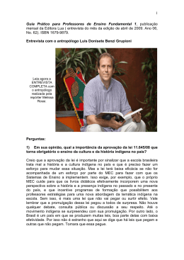 Temática Indígena na Escola (Luís Donisete B. Grupioni)