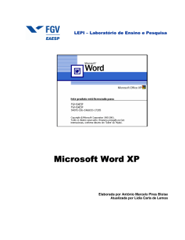 M icrosoft M icrosoft Word XP