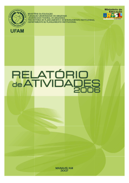 Ano 2006 - Universidade Federal do Amazonas